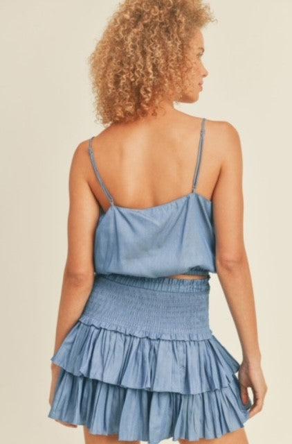 RE Denim Strappy Top - IF SO 