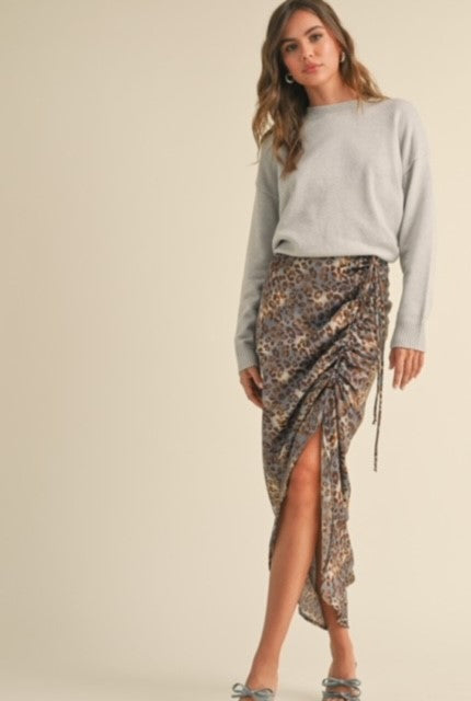 MM Blue Chetah Print Skirt