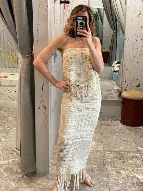 LD Taupe Knit Skirt - IF SO 
