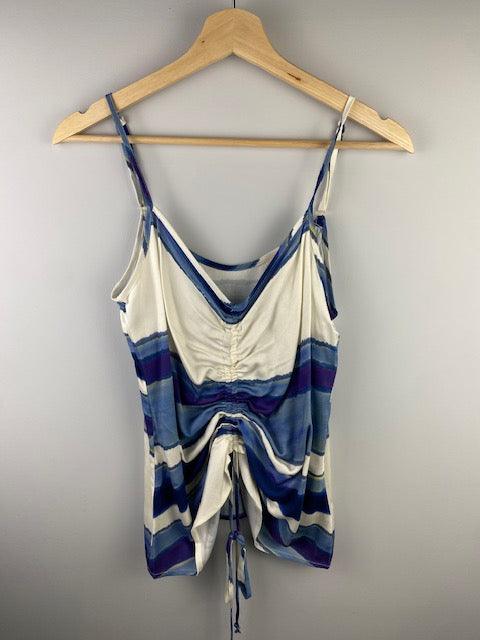 CH Blue Stripe Gathered Top - IF SO 
