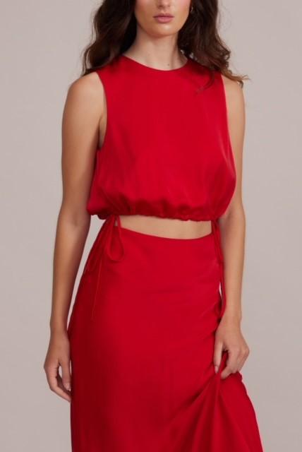 LP Red Drawstring Top - IF SO 