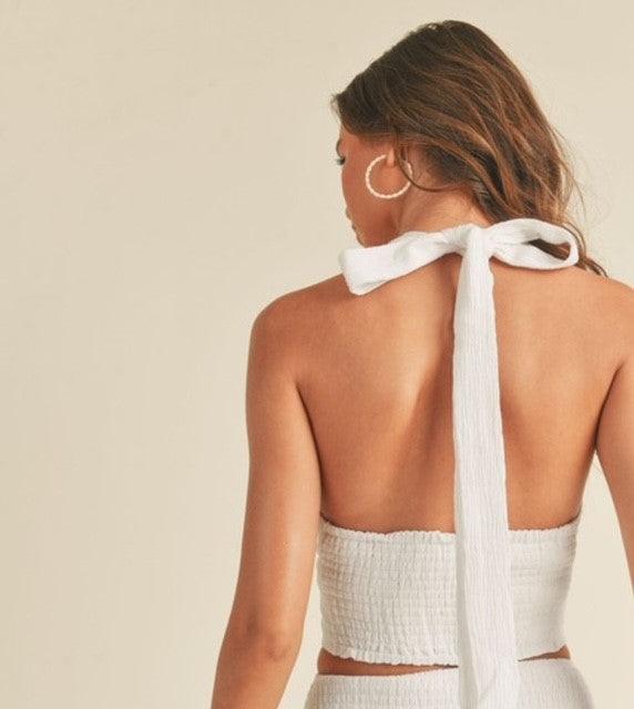 MM White Halter Top - IF SO 