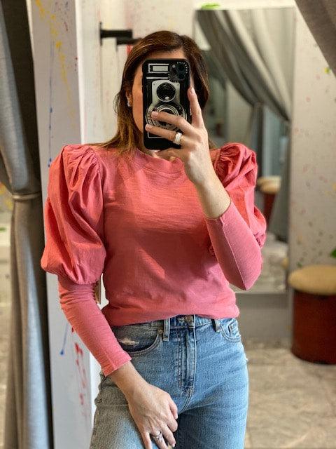 NA Pink Puff Long Sleeve Top - IF SO 