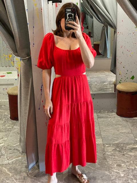 LP Red Cutout Dress - IF SO 