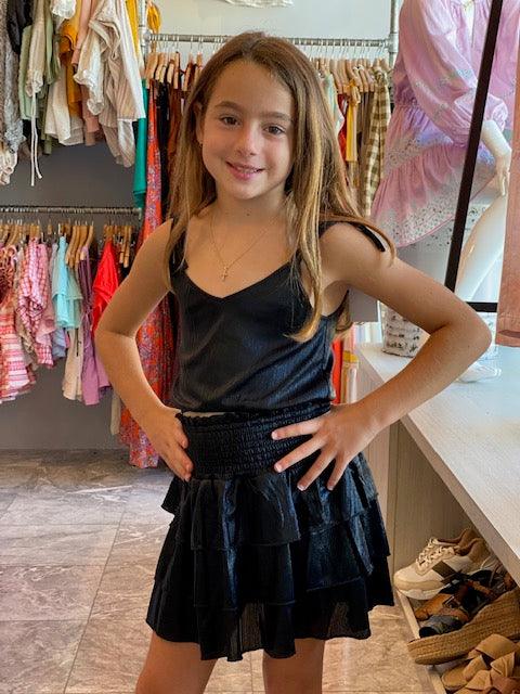 KJ Kids Black Metallic Top - IF SO 