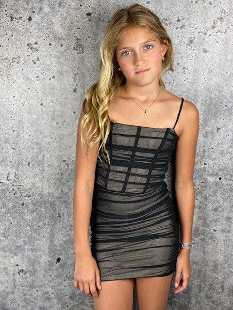 IS Black Mesh Dress - IF SO 