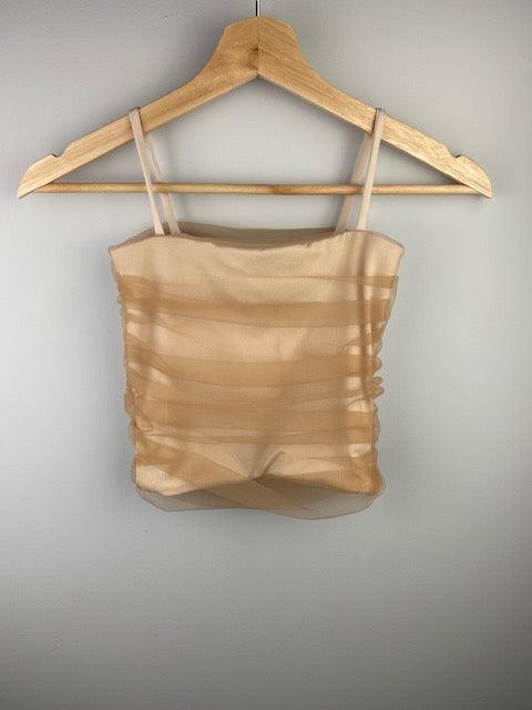 IS Beige Mesh Top - IF SO 