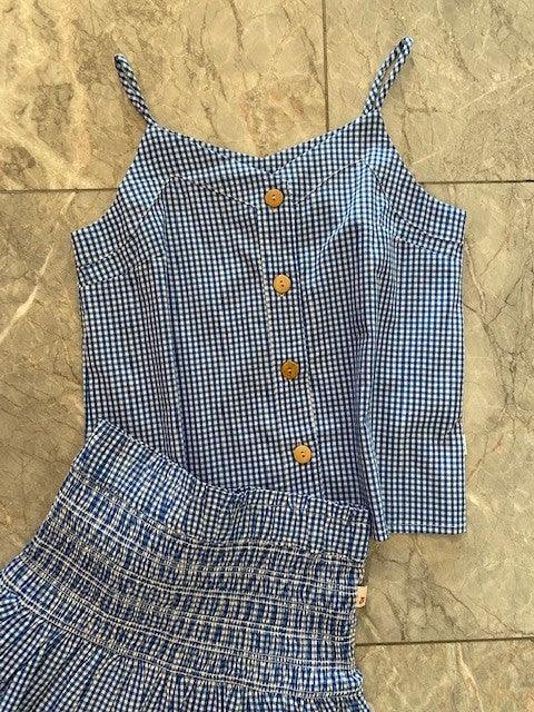 AO Blue Gingham Top - IF SO 