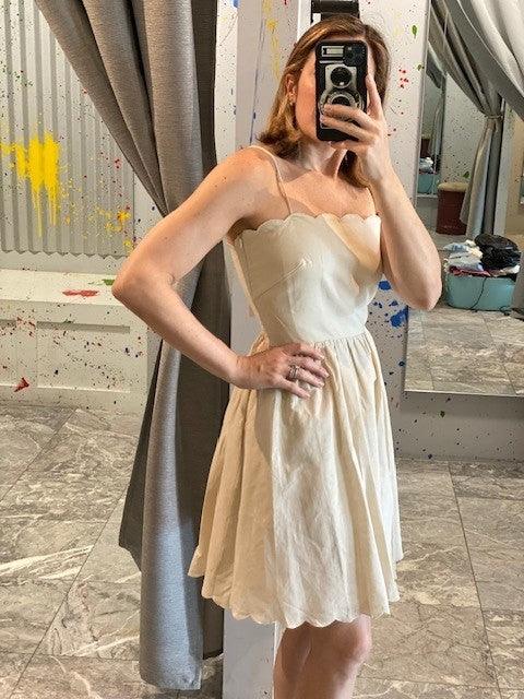 LP Beige Scallop Dress - IF SO 