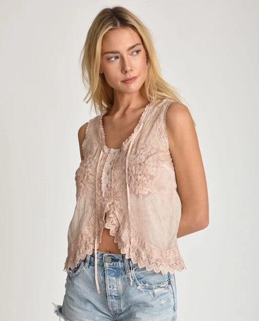 MM Blush Lace Detail Top - IF SO 