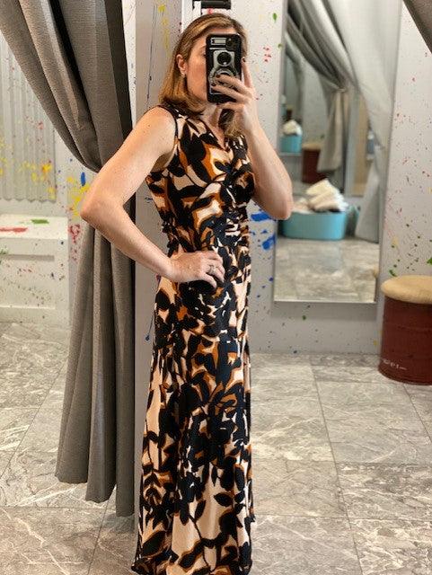 KG Black Print Maxi Dress - IF SO 