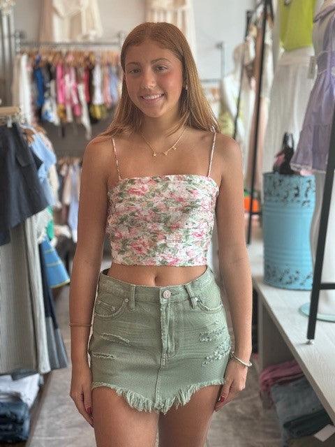 ST Floral Crop Top - IF SO 