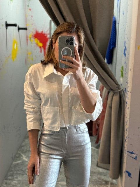 PM White Crop Top - IF SO 