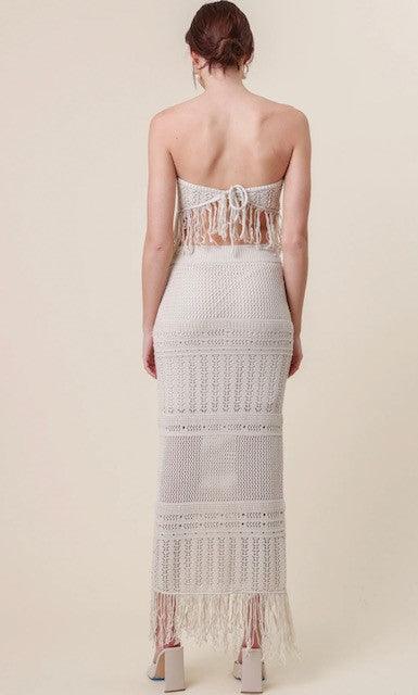 LD Taupe Knit Skirt - IF SO 