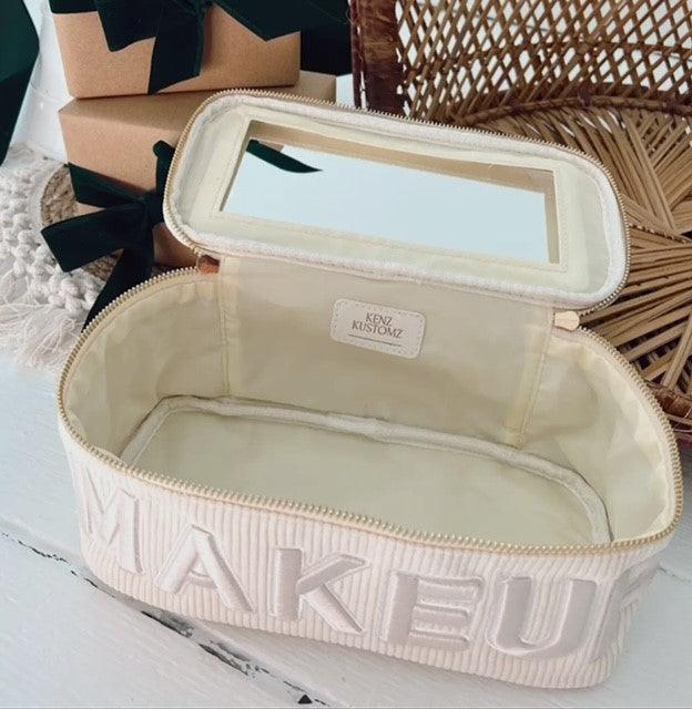 KC Beige Makeup Bag - IF SO 