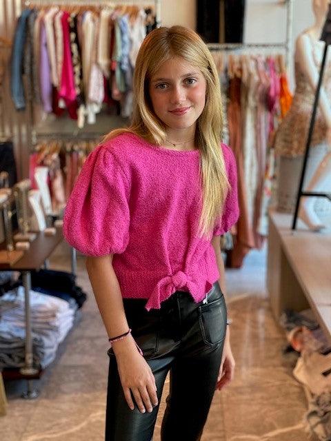 HB Pink Fuzzy Sweater Top - IF SO 