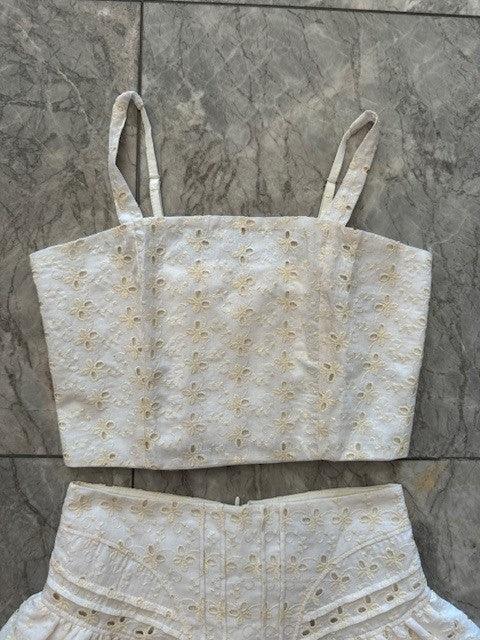 IS White Eyelet Top - IF SO 