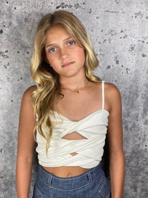IS White Twisted Top - IF SO 