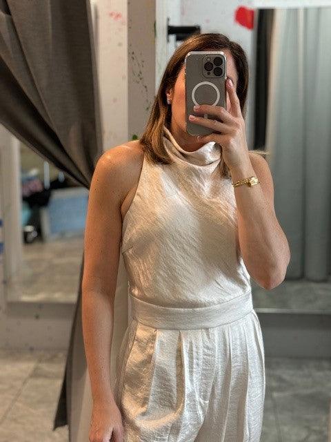 LD Ivory Mock Neck Top - IF SO 