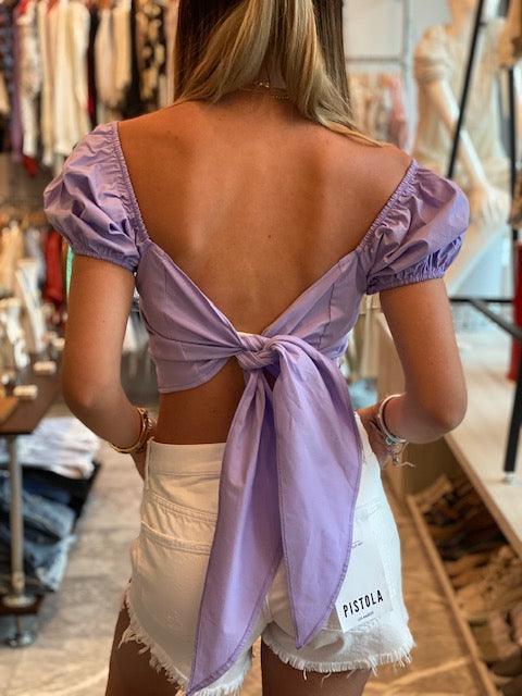 IS Lilac Tie Back Top - IF SO 