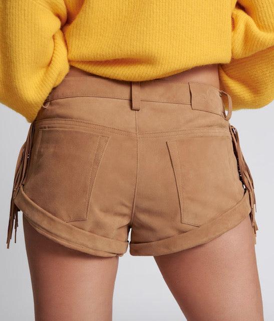OT Fringed Tan Bandit Short - IF SO 