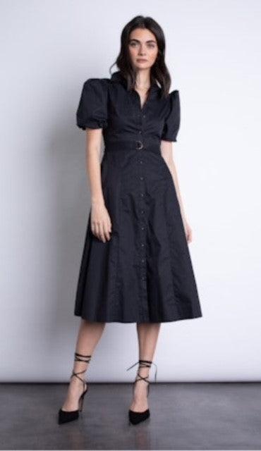 KG Black Puff Sleeve Maxi Dress - IF SO 