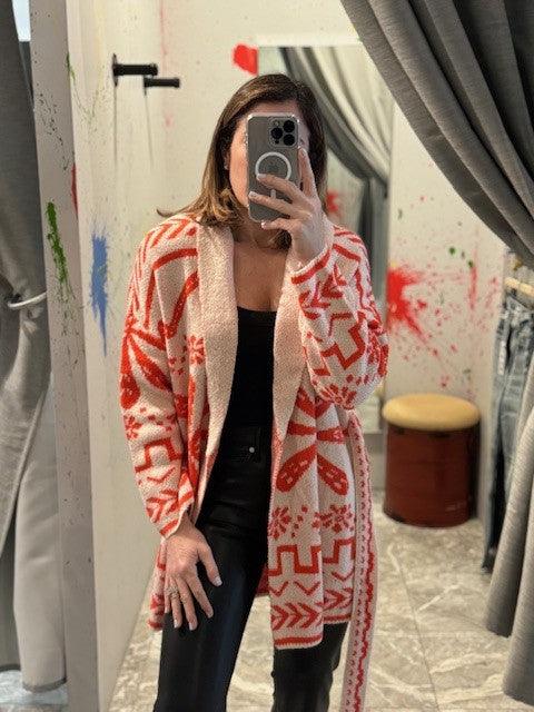 SL Orang Print Sweater - IF SO 