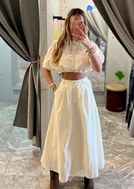 MR Off White Midi Skirt - IF SO 