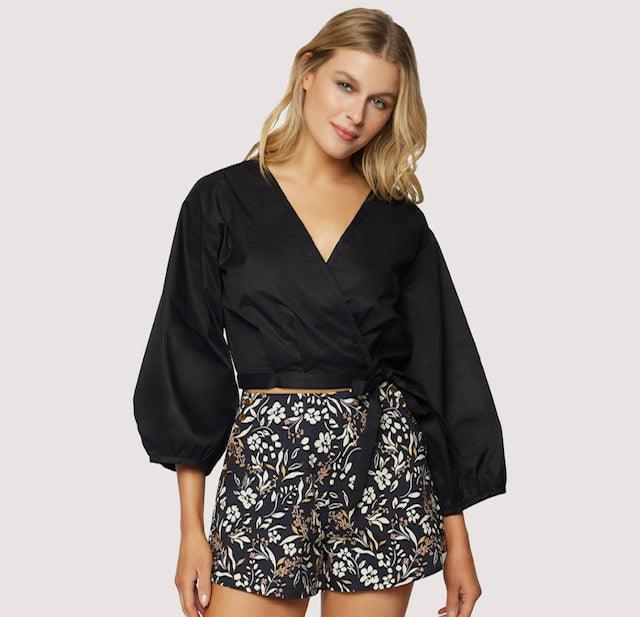 LW Black Wrap Top - IF SO 