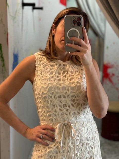 IN Bone Crochet Midi Dress - IF SO 