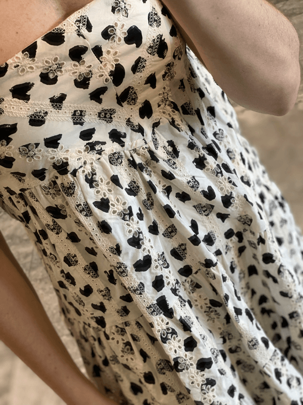 ST Black/White Print Dress - IF SO 