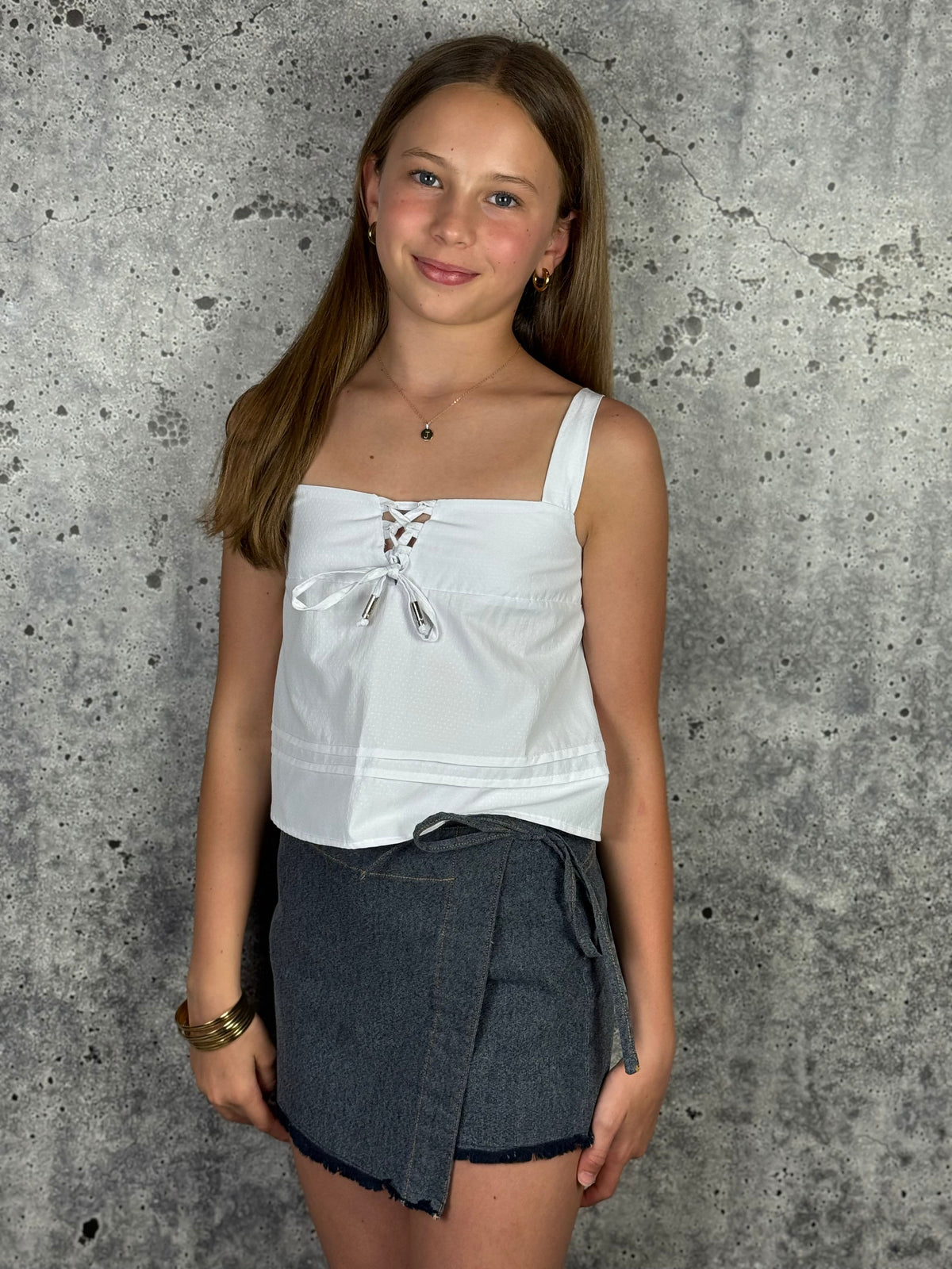 IS Denim Wrap Skort
